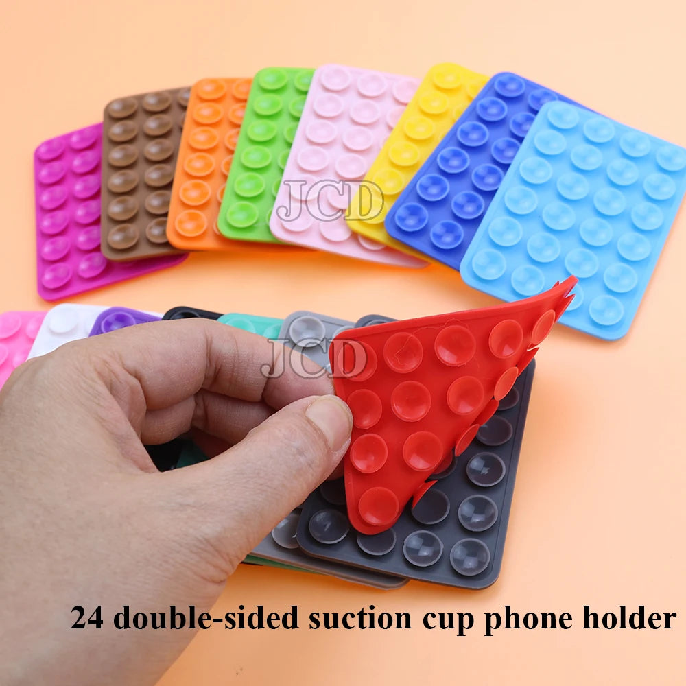 Étui de Téléphone à Ventouse en Silicone Double Face – Antidérapant & Réutilisable