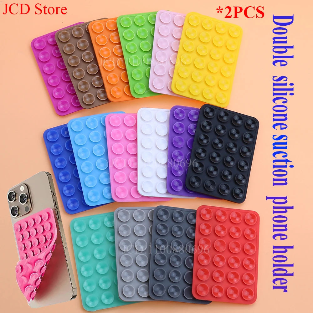 Étui de Téléphone à Ventouse en Silicone Double Face – Antidérapant & Réutilisable