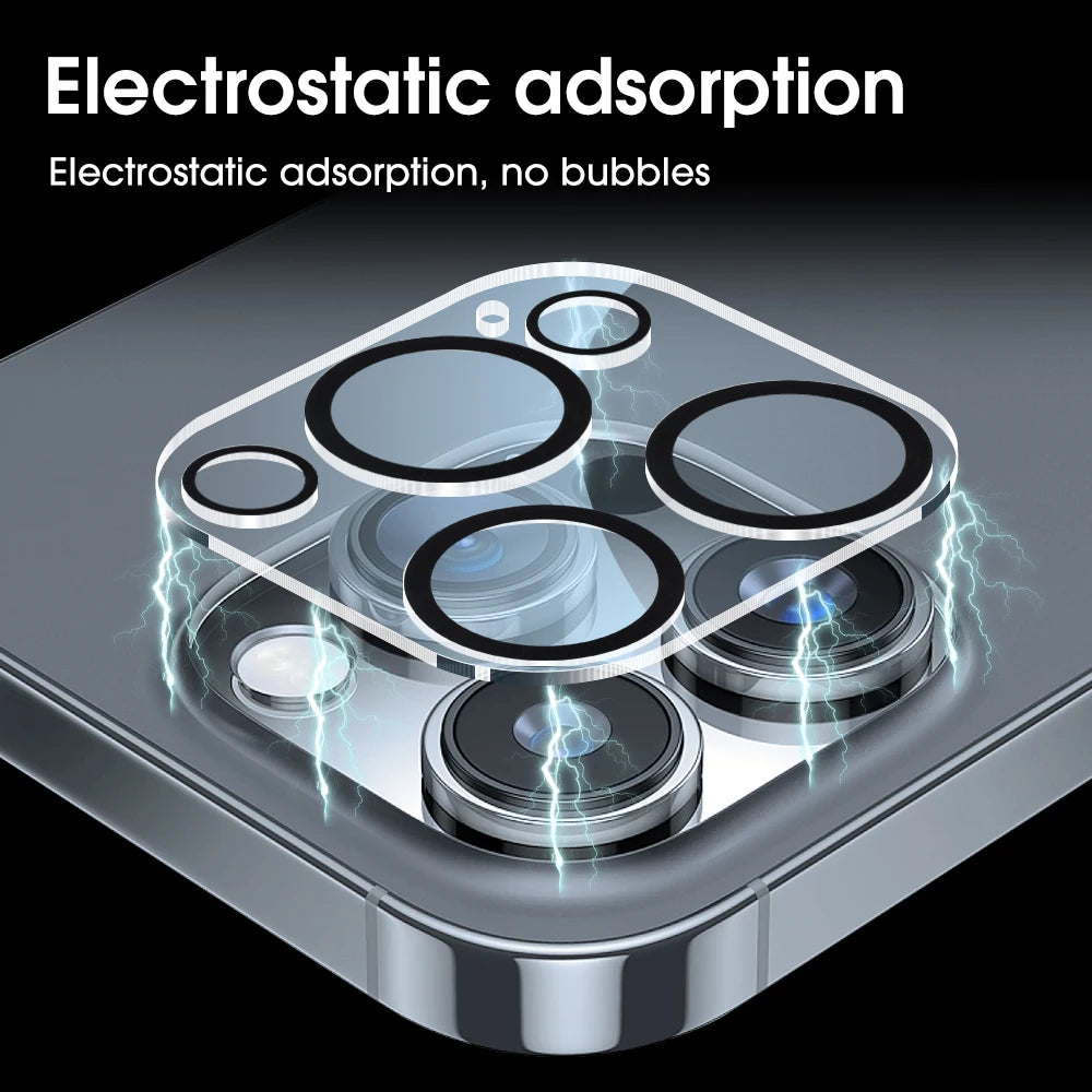 Protection d’Objectif Appareil Photo 9999D pour iPhone (1 à 5 pièces)